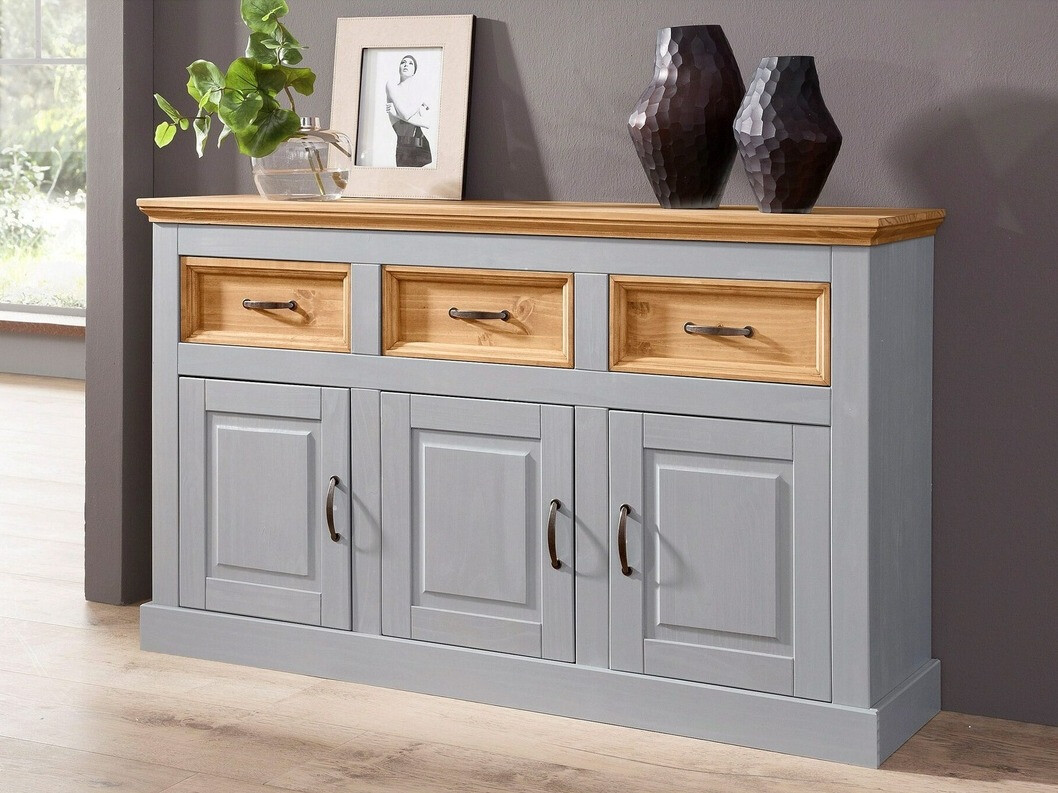 Cómoda Tolelio 101 (Gris + Pino)