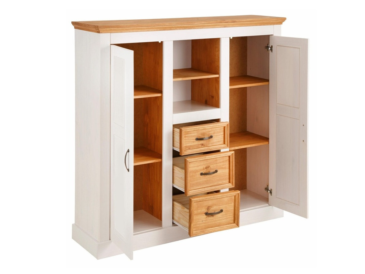 Cómoda Tolelio 104 (Blanco + Pino)