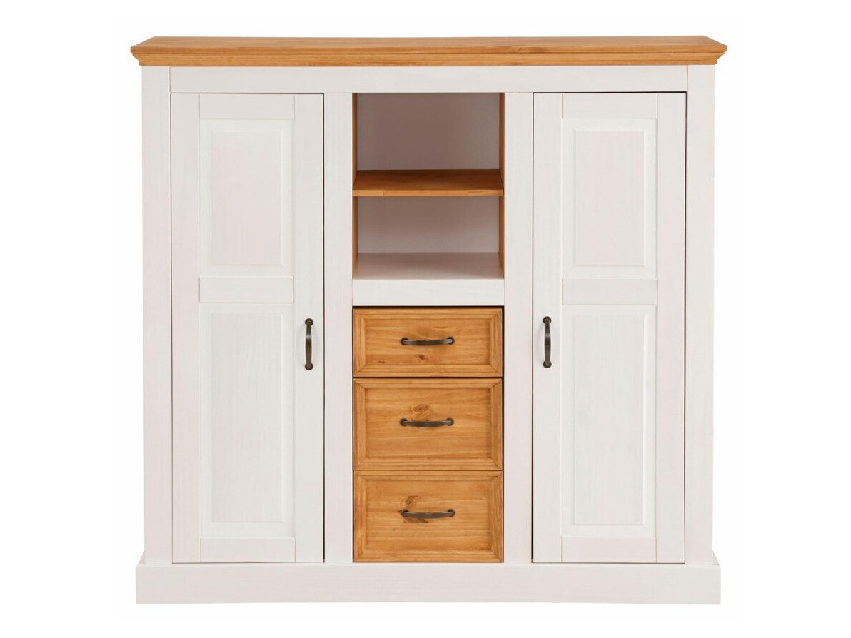 Cómoda Tolelio 104 (Blanco + Pino)