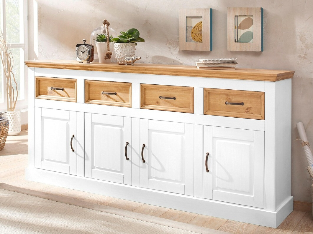 Cómoda Tolelio 106 (Blanco + Pino)