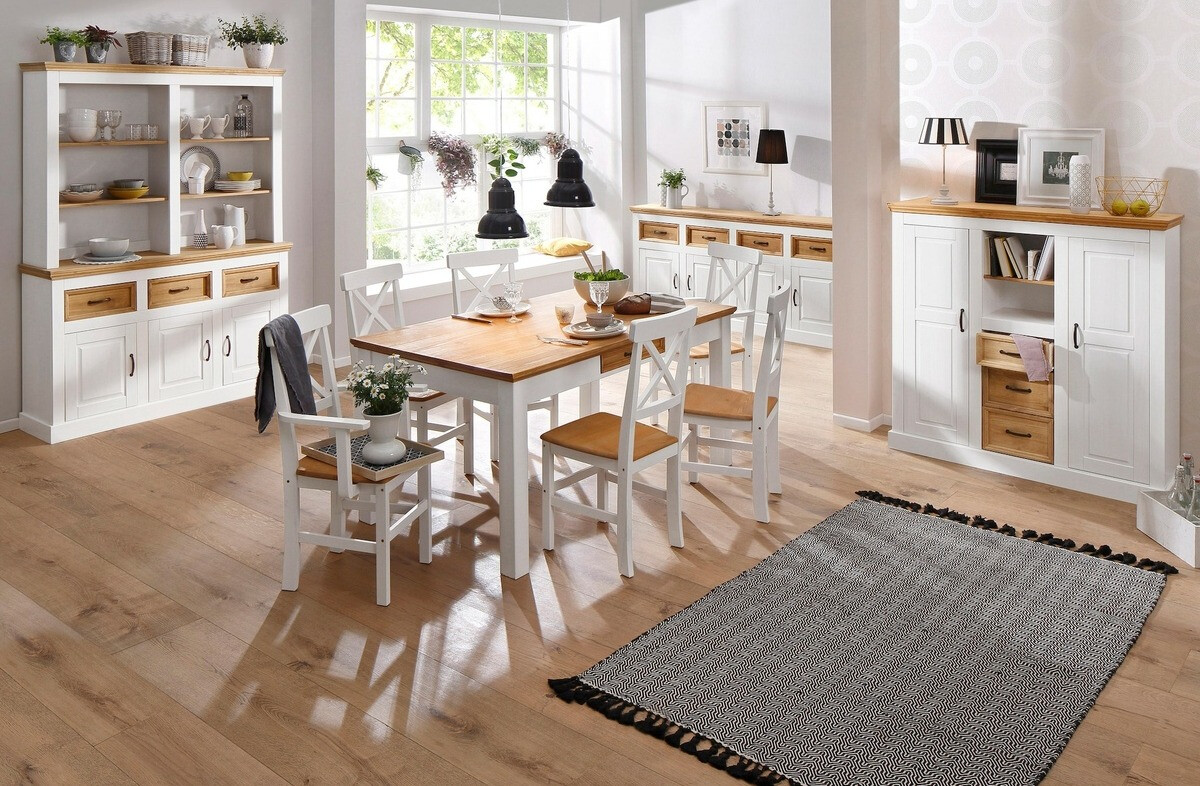 Cómoda Tolelio 106 (Blanco + Pino)