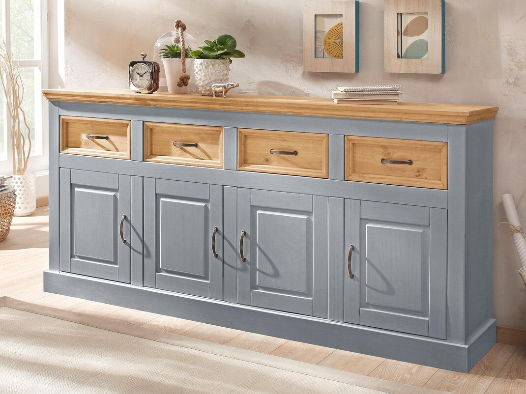 Cómoda Tolelio 106 (Gris + Pino)