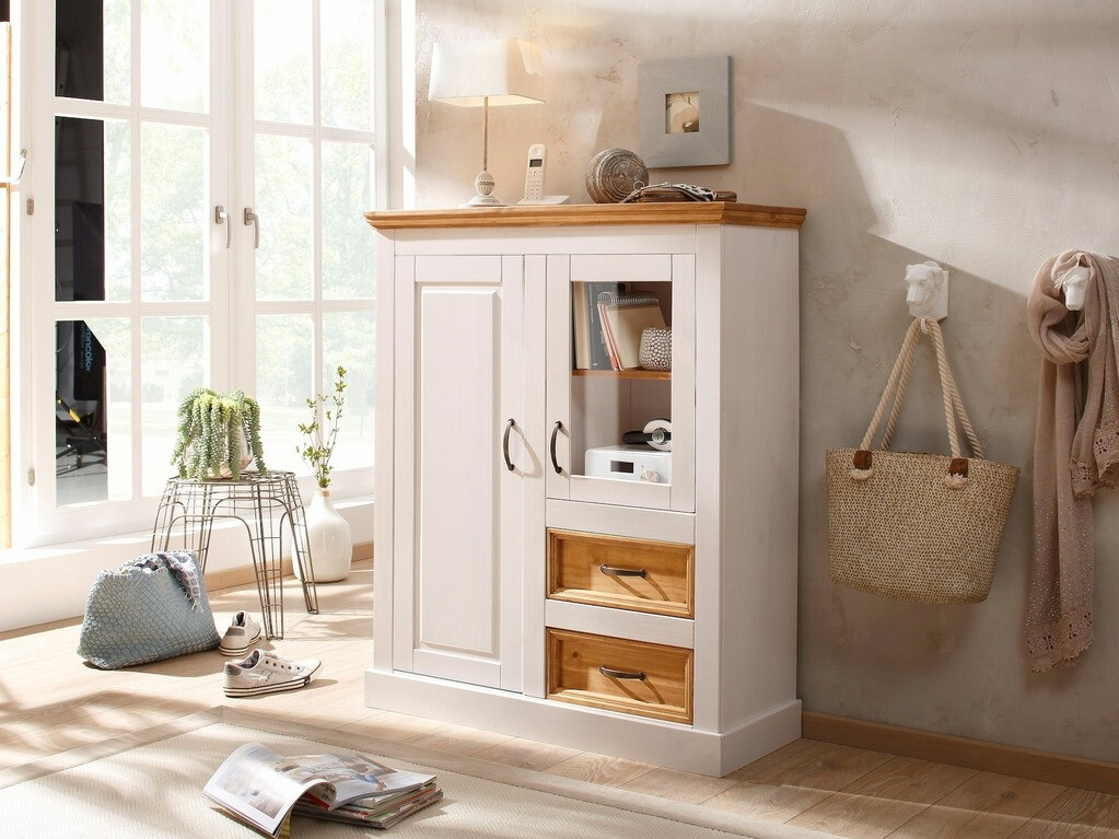 Cómoda Tolelio 108 (Blanco + Pino)