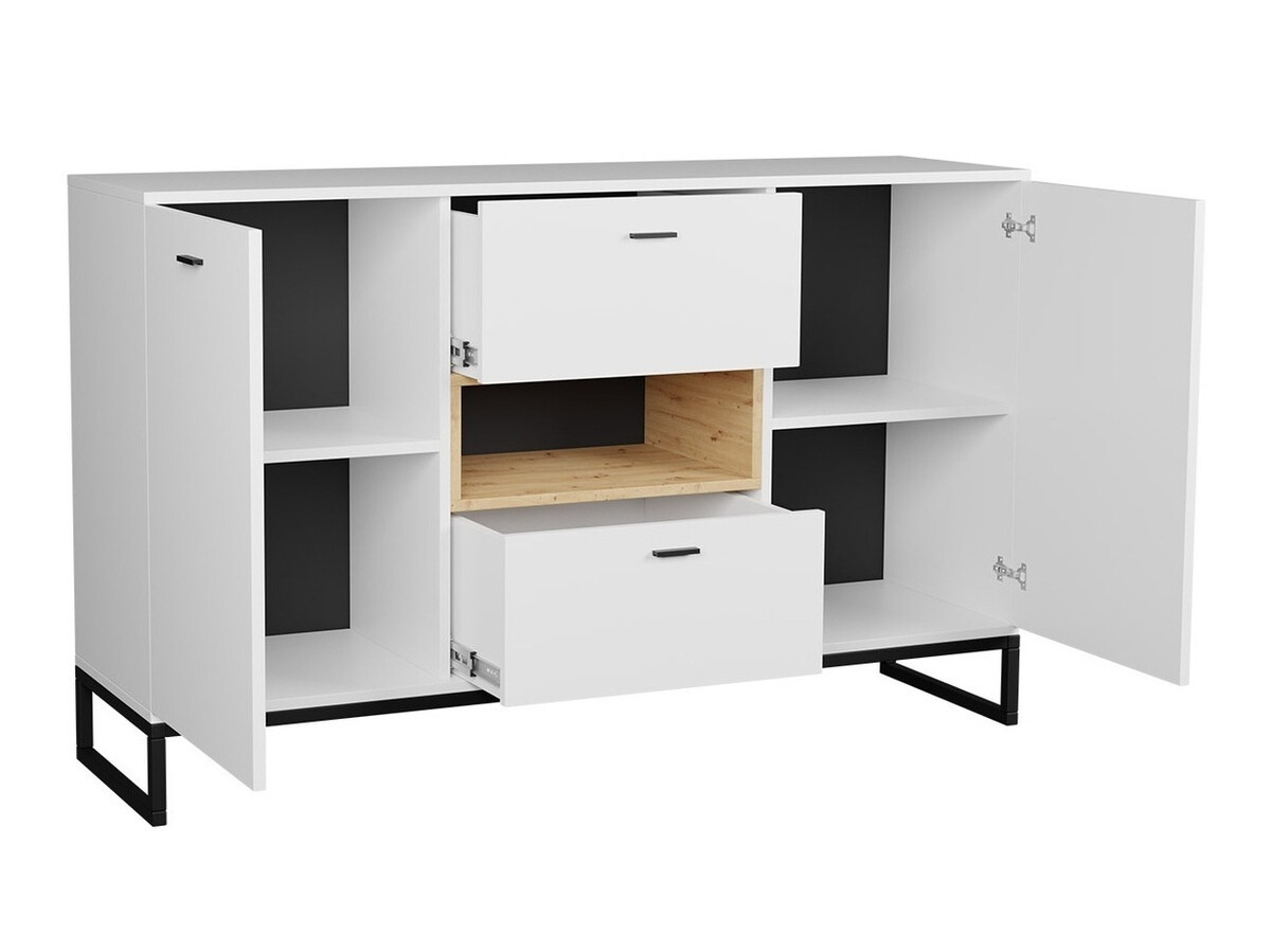 Conjunto de salón Baltesi 109 (Roble Artisan + Negro)