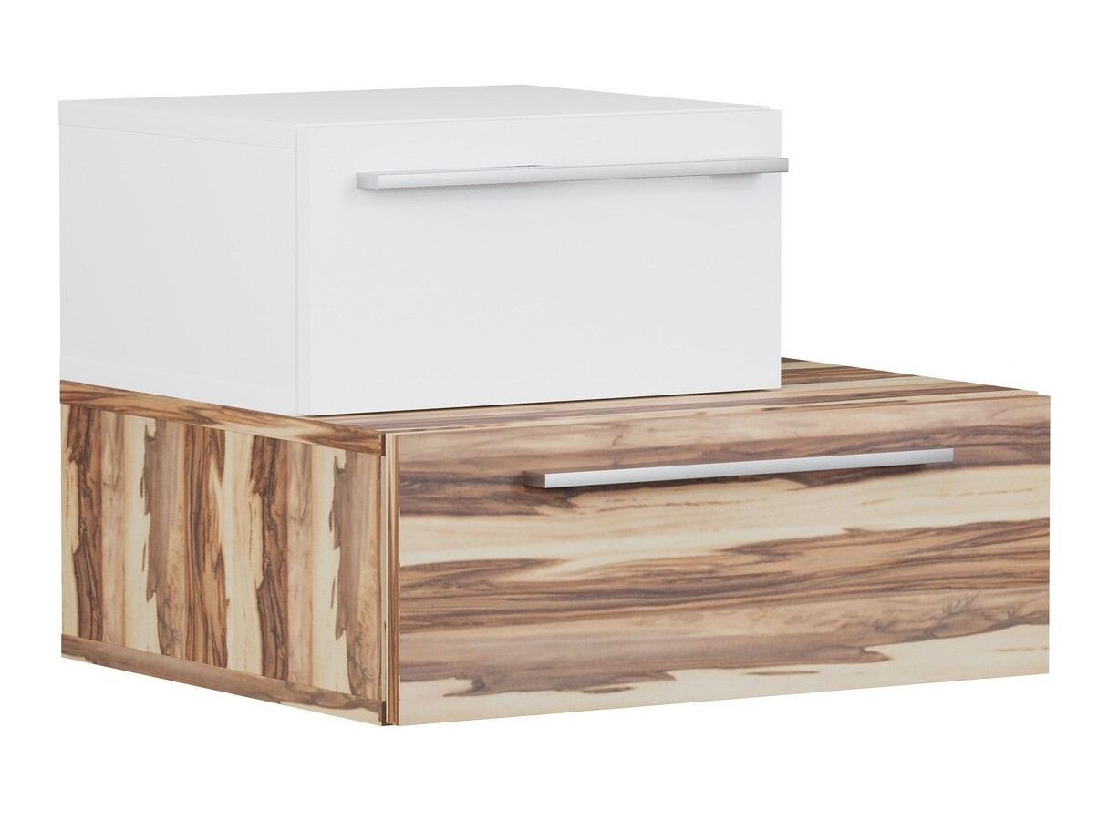 Mesilla de noche Omaha C104 (Blanco + Baltimore Nuez)