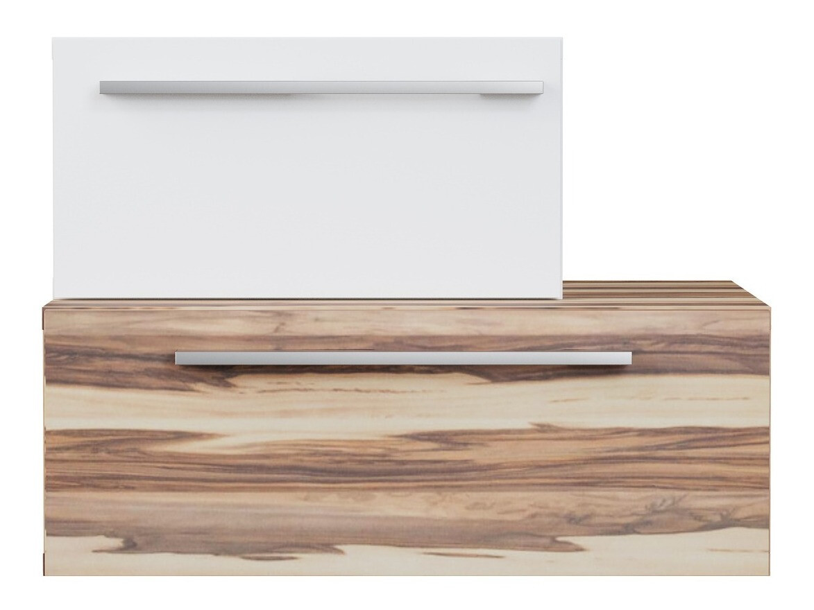 Mesilla de noche Omaha C104 (Blanco + Baltimore Nuez)