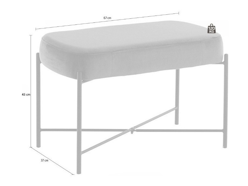 Reposapiés Denton 226 (Rosa + Negro)