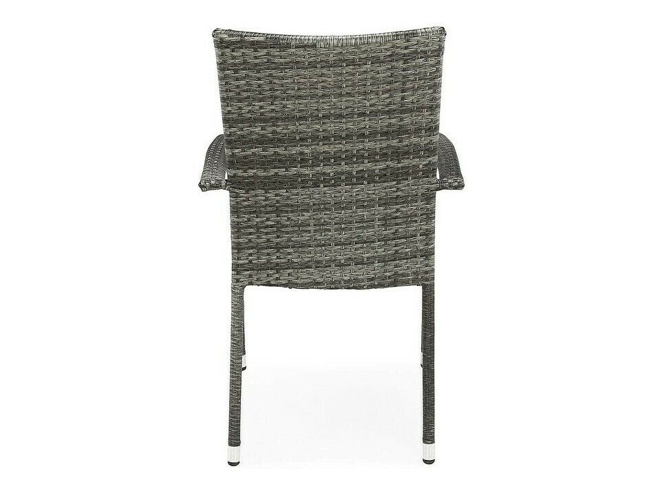 Conjunto de mesa y sillas Comfort Garden 1267 (Negro + Gris)