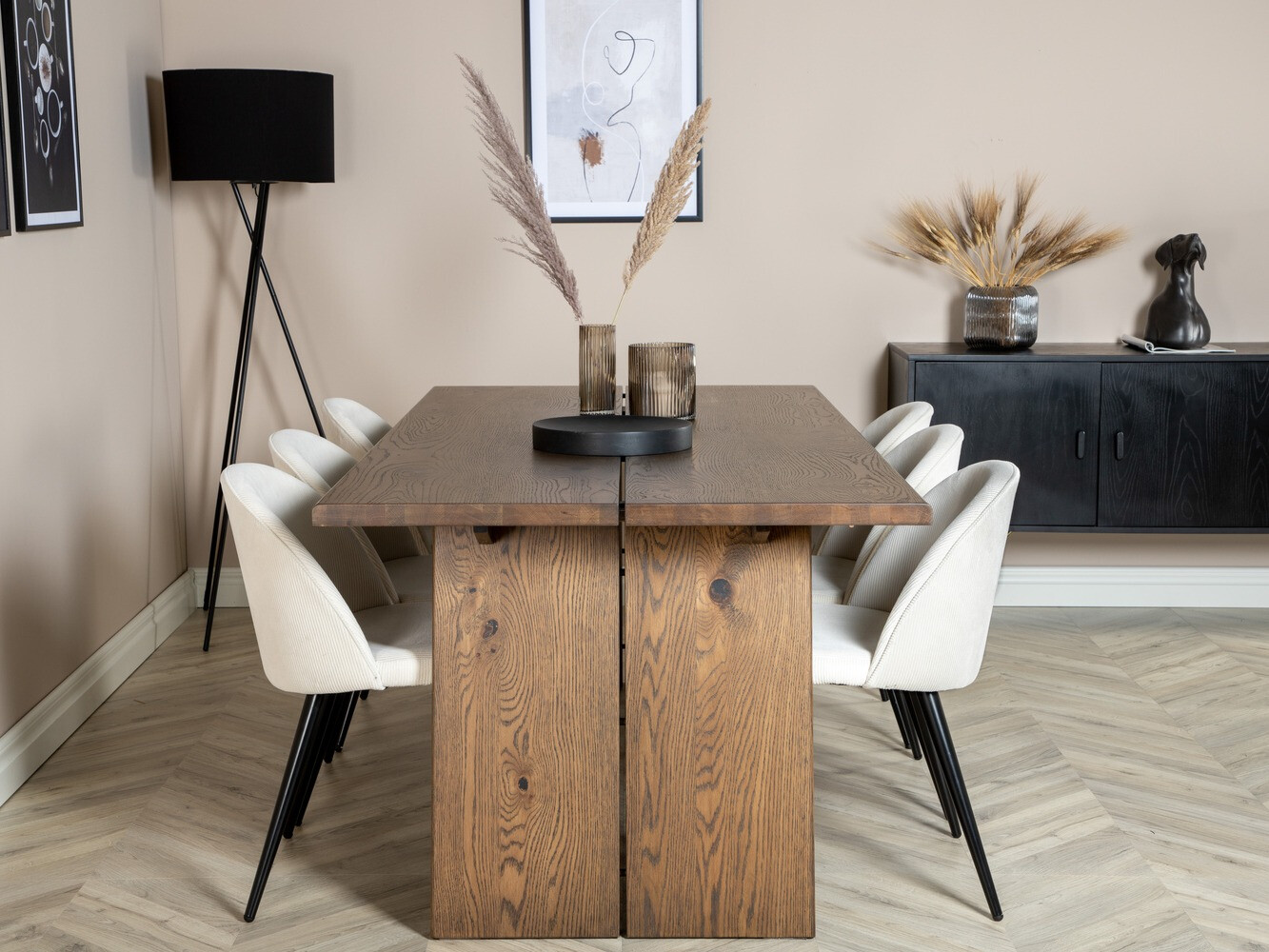 Conjunto de mesas y sillas para comedor Dallas 1838