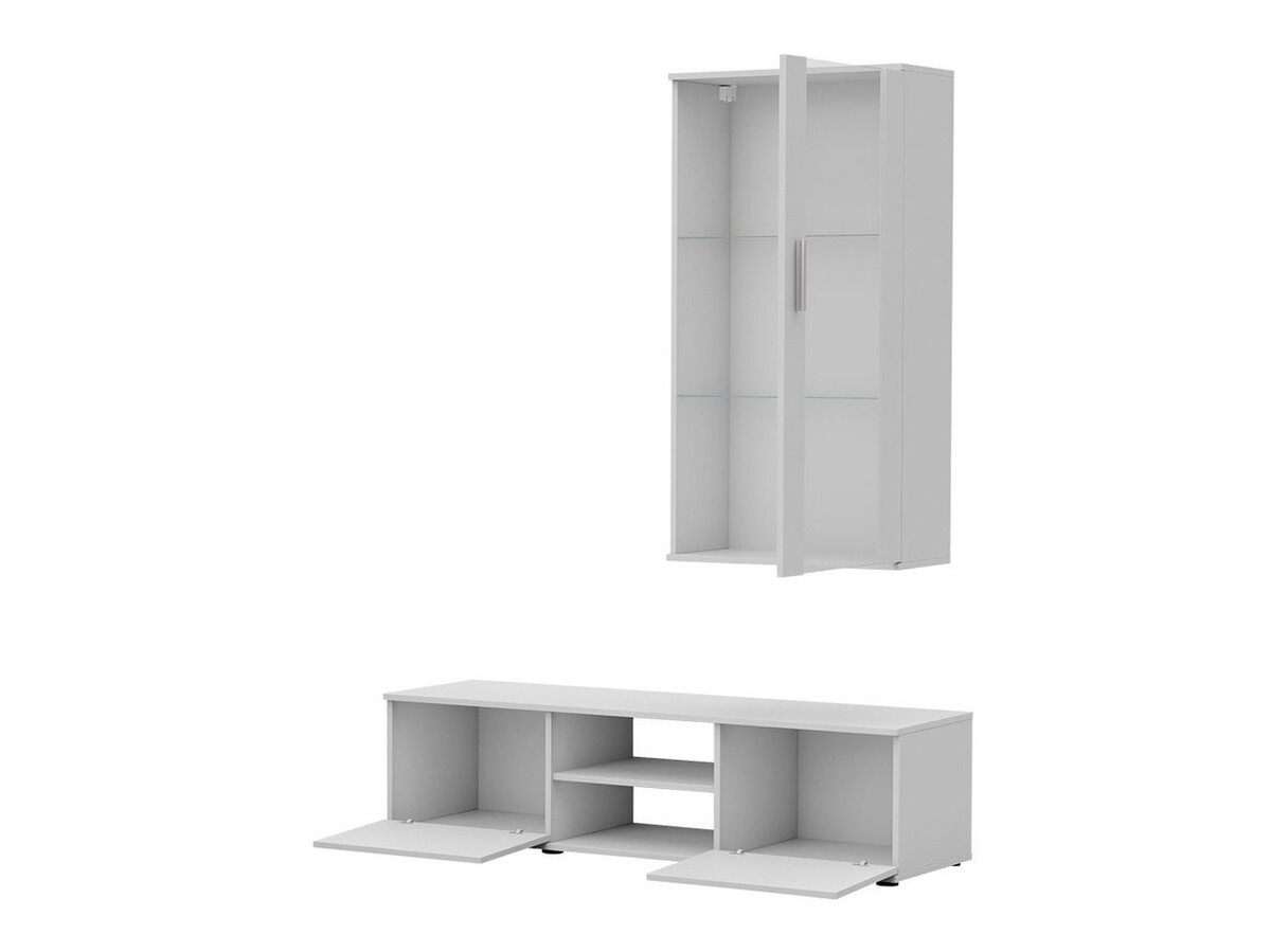 Conjunto de salón Tornola 113 (Negro + Negro brillante)