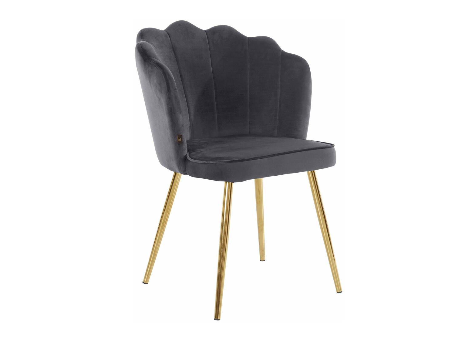 Conjunto de sillas Denton 595 (Gris + Dorado)