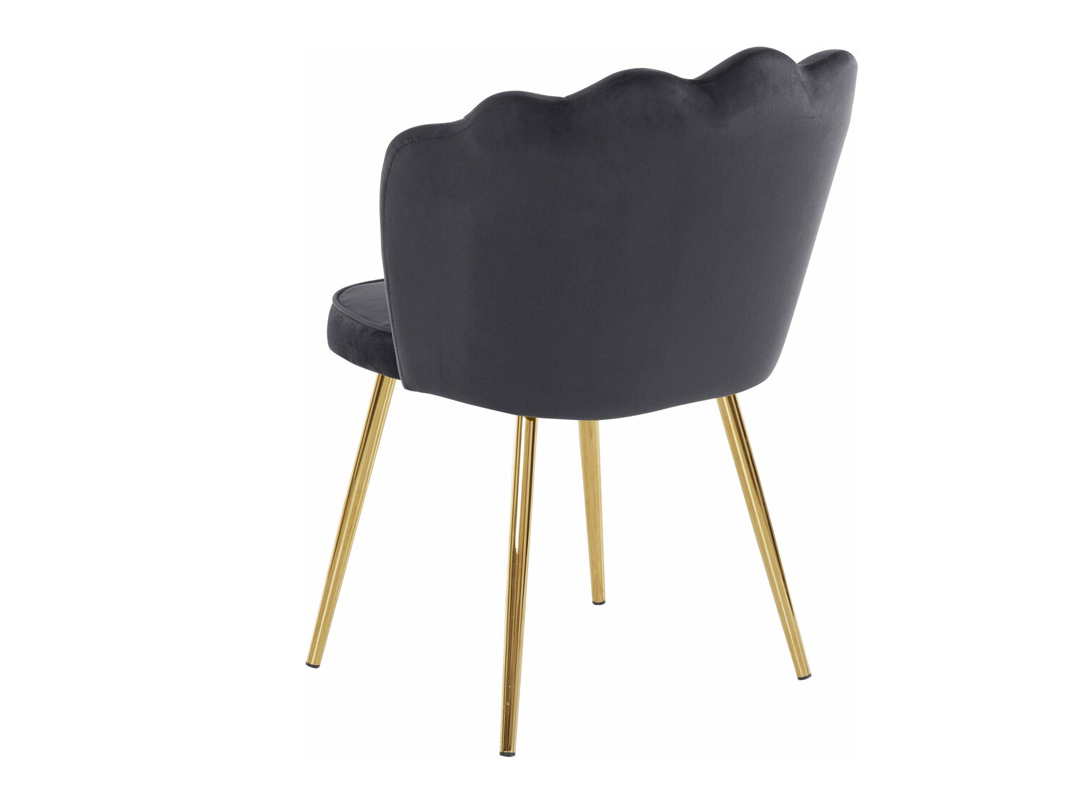 Conjunto de sillas Denton 595 (Gris + Dorado)