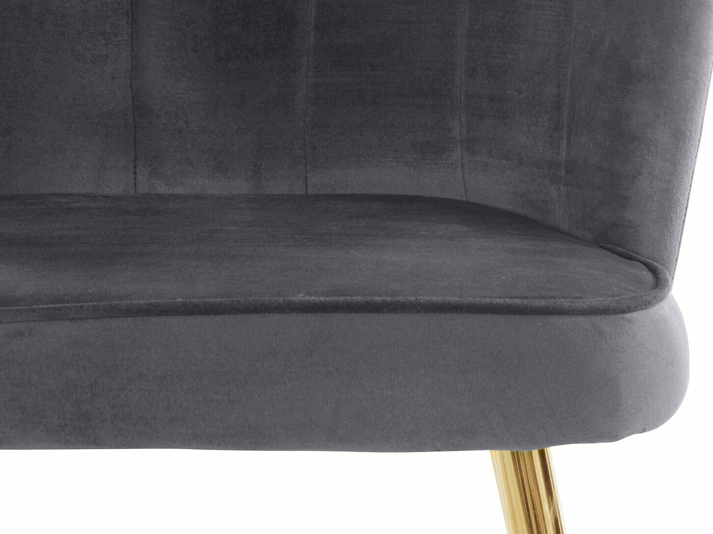 Conjunto de sillas Denton 595 (Gris + Dorado)