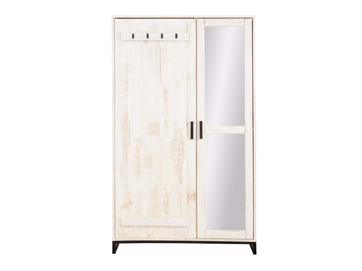 Armario Denton 219 (Blanco envejecido + Negro)
