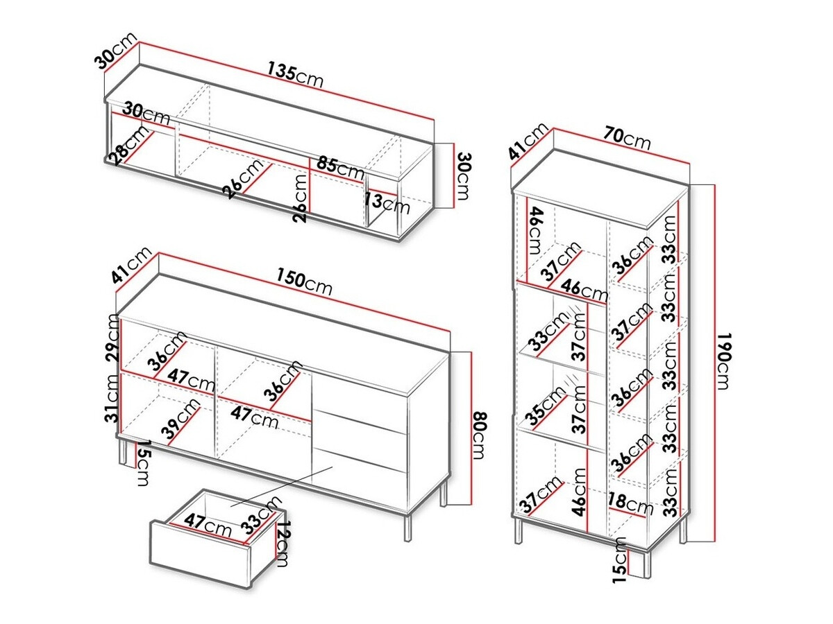 Conjunto de salón Lomsore 110 (Luminoso madera)