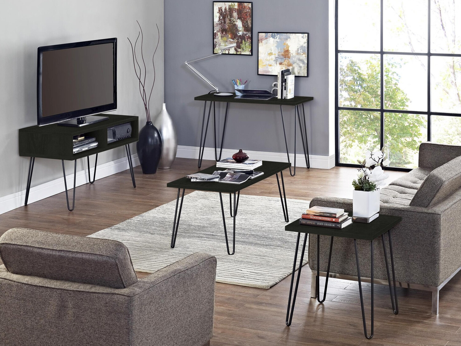 Mueble TV Tulsa 119 (Roble negro)