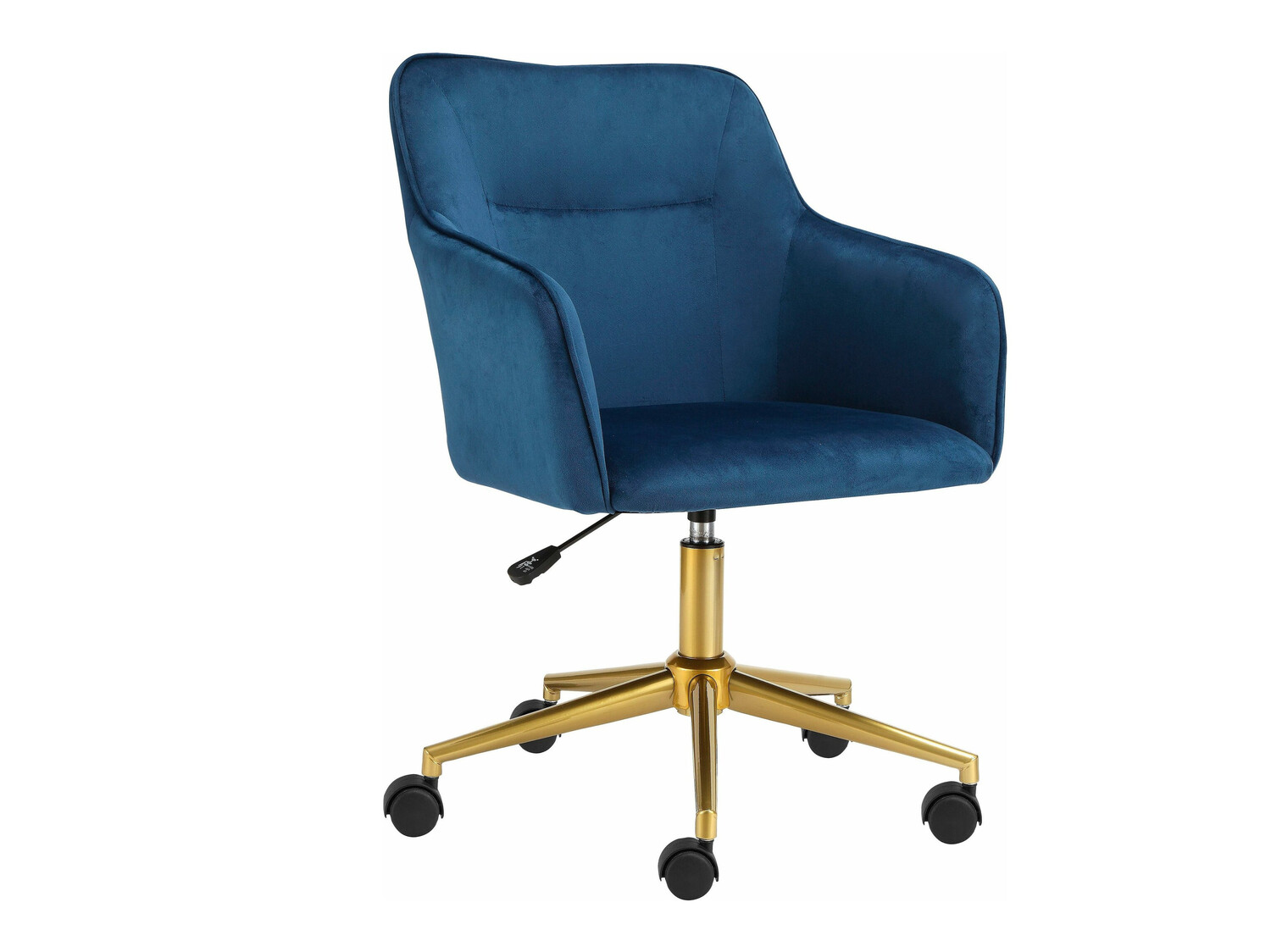 Silla de oficina Denton 470 (Azul + Dorado)