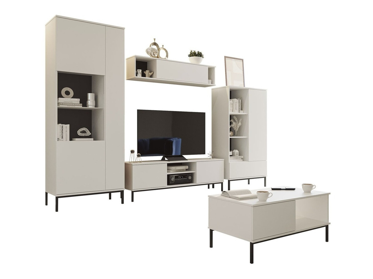 Conjunto de salón Lomsore 108 (Blanco)