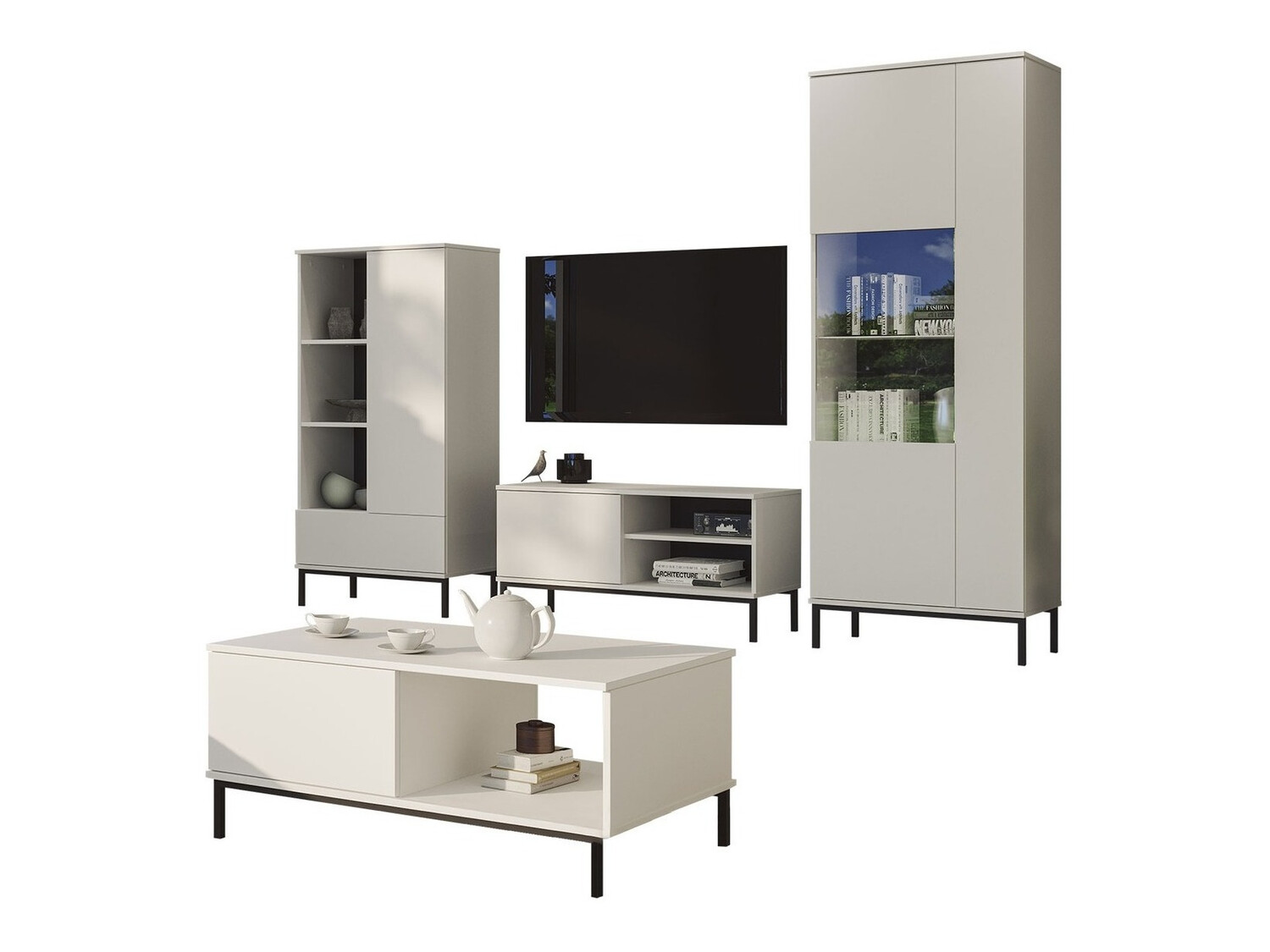 Conjunto de salón Lomsore 109 (Blanco)