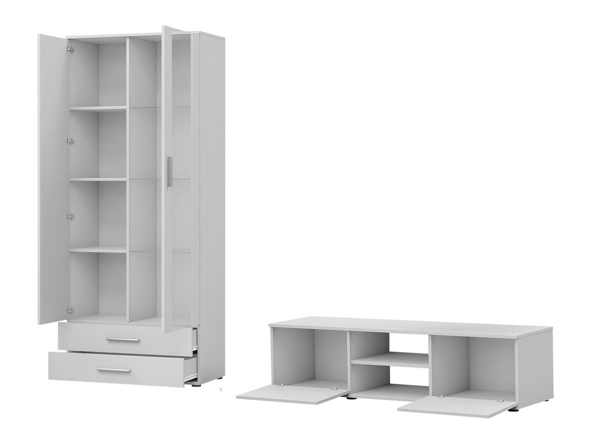 Conjunto de salón Tornola 117 (Negro + Negro brillante)