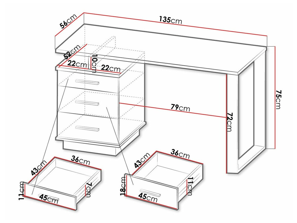 Mesa de oficina Tenodeu 107