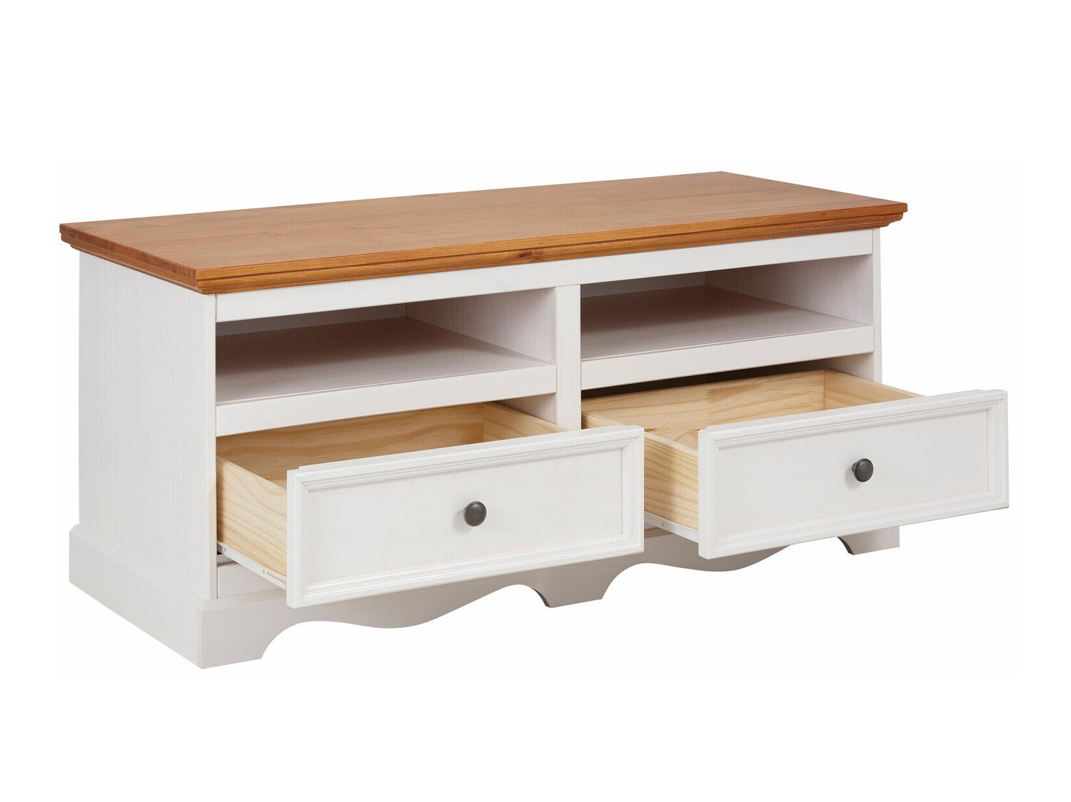 Mueble TV Fentivo 102 (Blanco + Miel de roble)