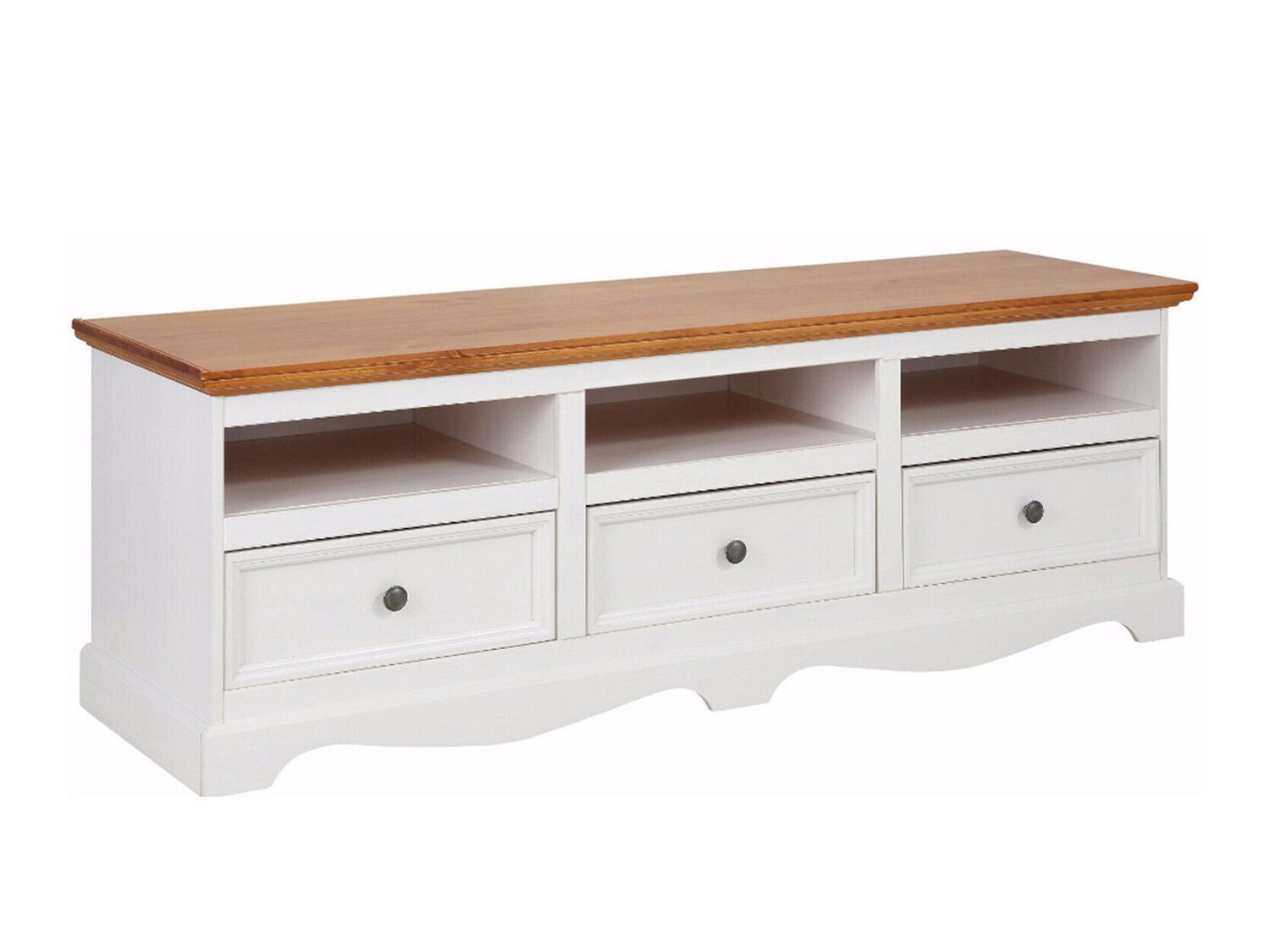 Mueble TV Fentivo 103 (Blanco + Miel de roble)