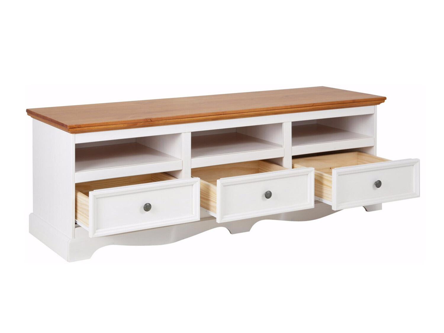 Mueble TV Fentivo 103 (Blanco + Miel de roble)