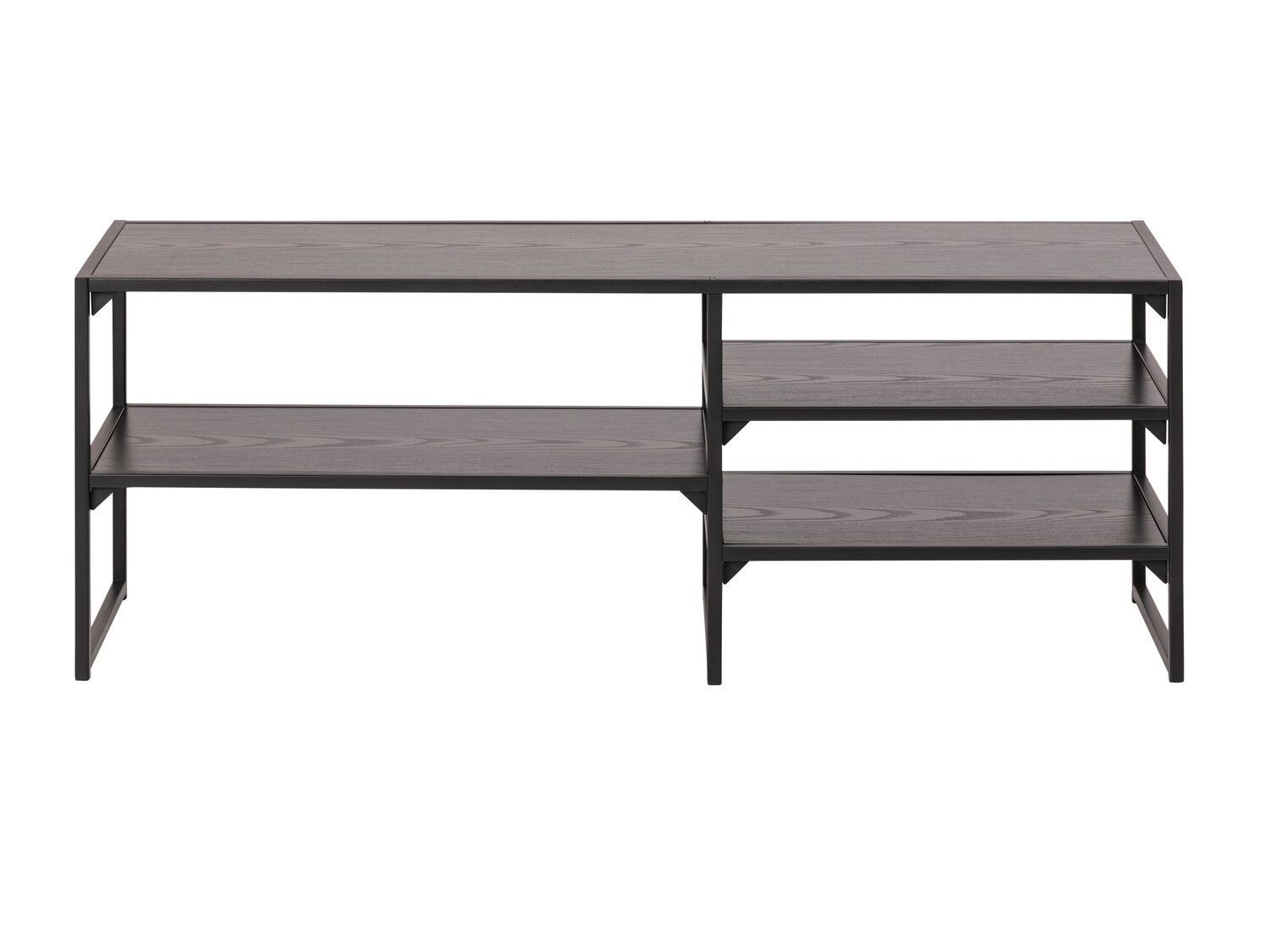 Mueble TV Norsica Sevferi 135 (Cenizas negro + Negro)