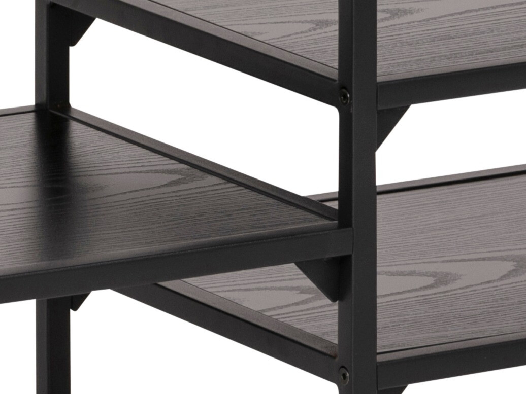 Mueble TV Norsica Sevferi 135 (Cenizas negro + Negro)