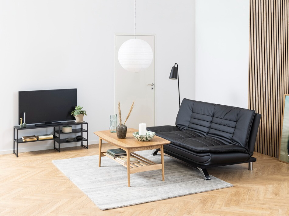 Mueble TV Norsica Sevferi 135 (Cenizas negro + Negro)