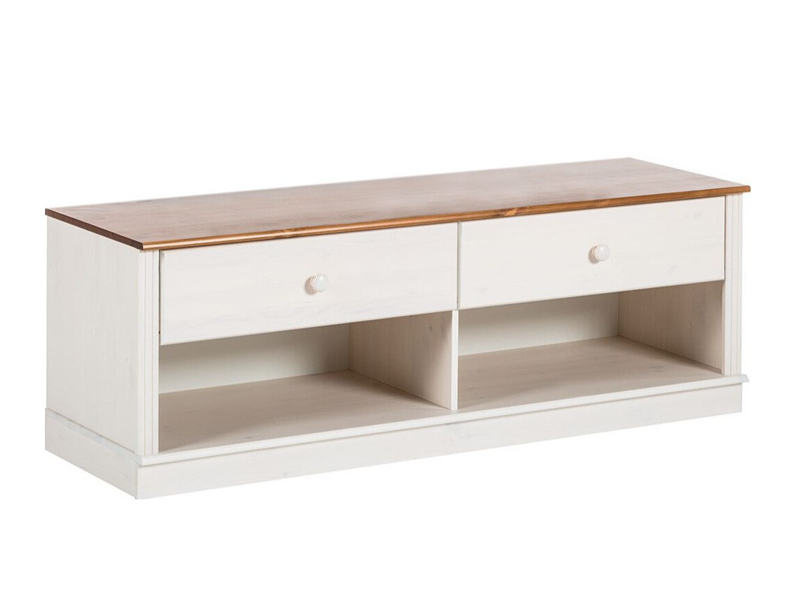 Mueble TV Saltoro 101 (Blanco + Miel de roble)