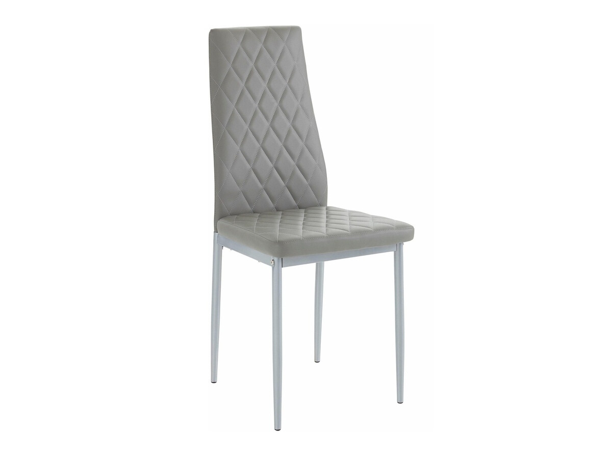Conjunto de mesas y sillas para comedor Denton 600 (Gris + Plata)