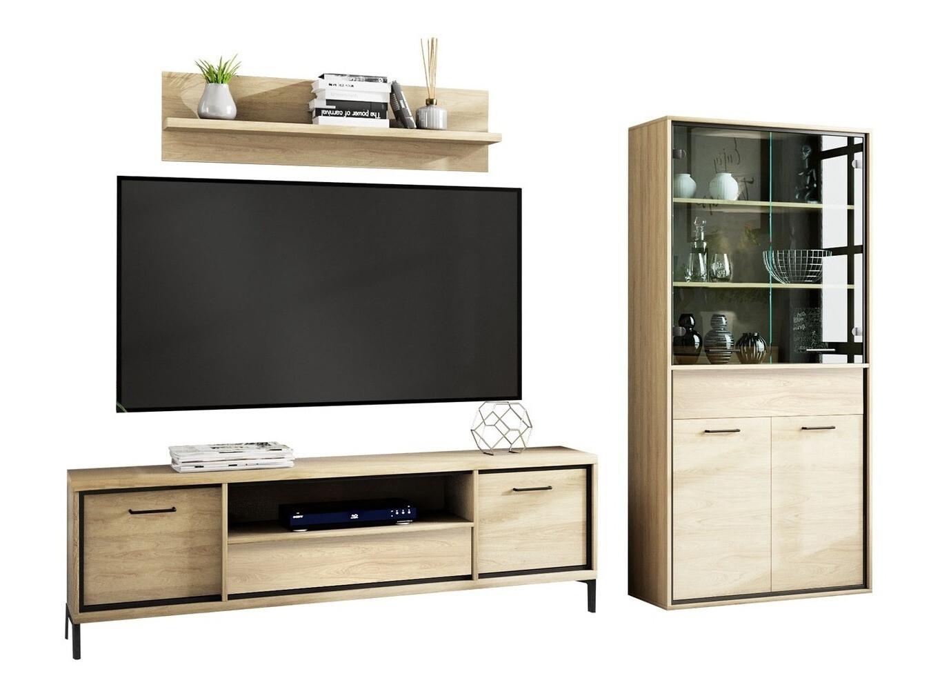 Conjunto de salón Etrmoni 119 (Luminoso madera)