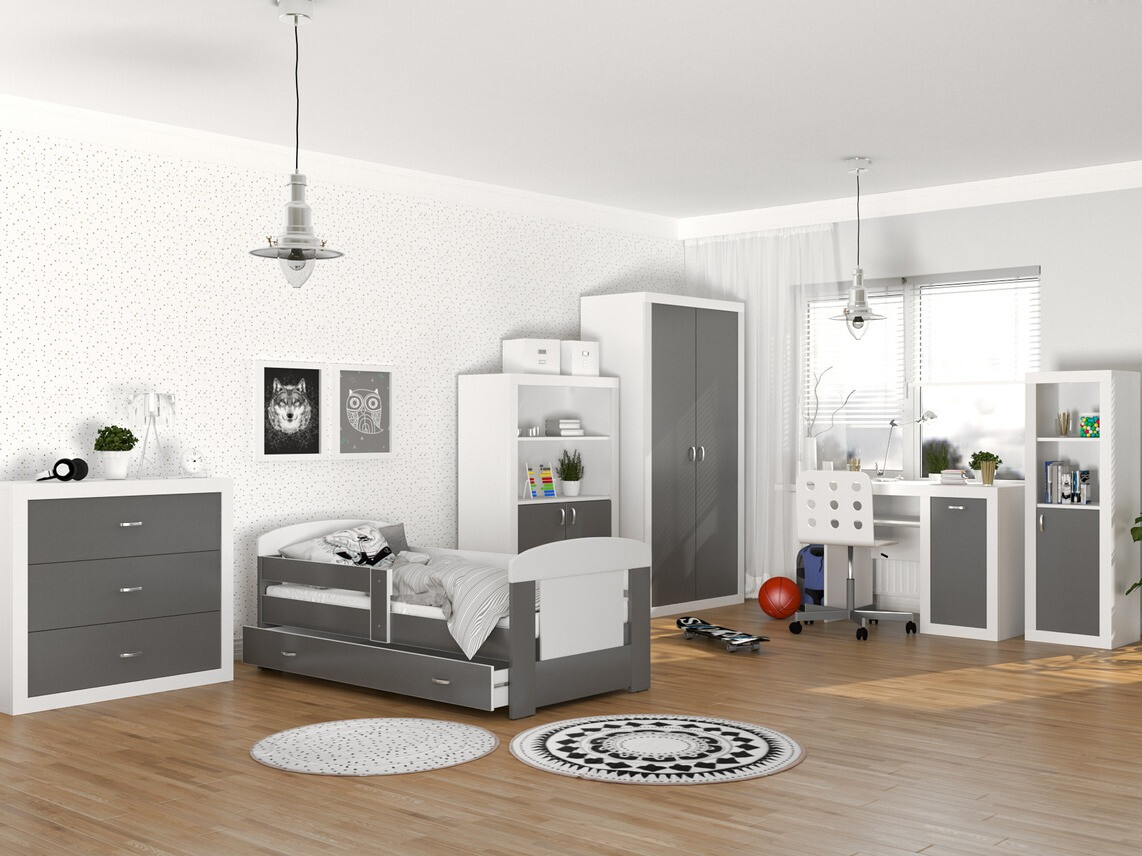 Estantería Tentive 105 (Blanco + Gris)