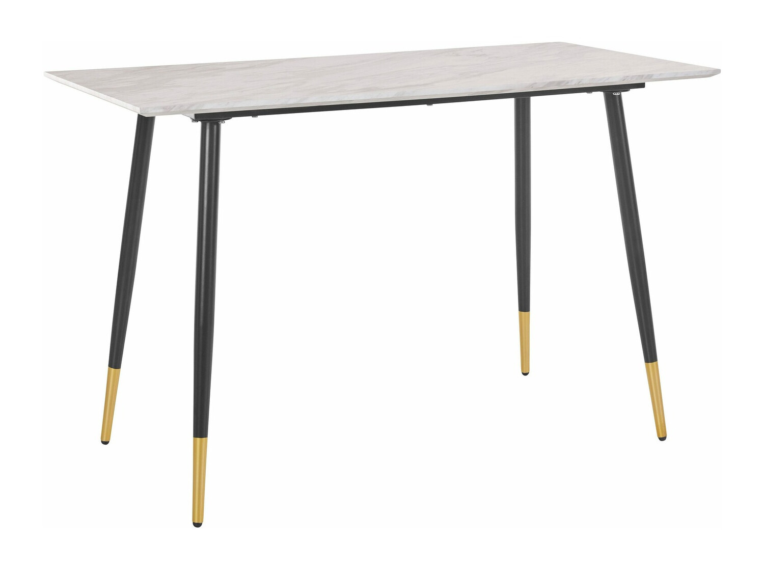 Mesa de oficina Denton 484 (Negro + Mármol gris)