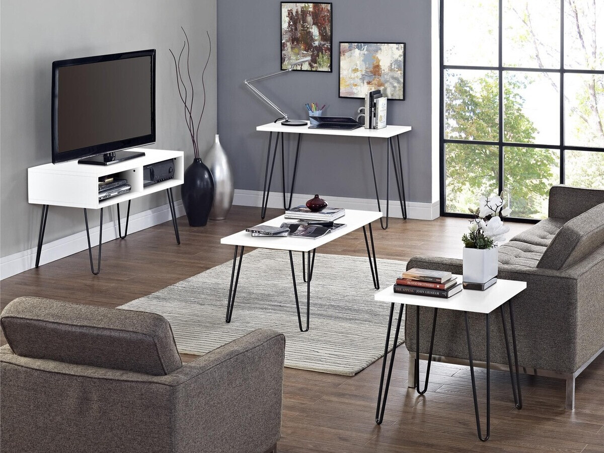 Mesa auxiliar Nutive 103 (Blanco)