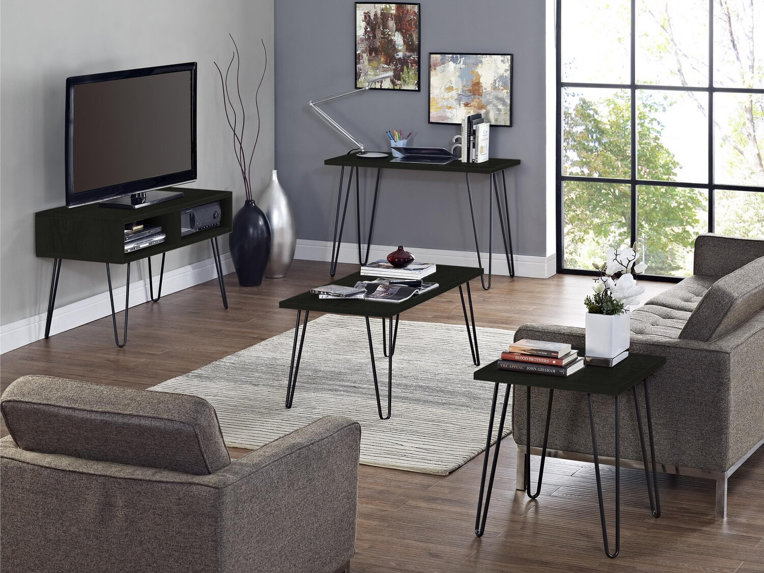 Mesa auxiliar Nutive 103 (Roble negro)