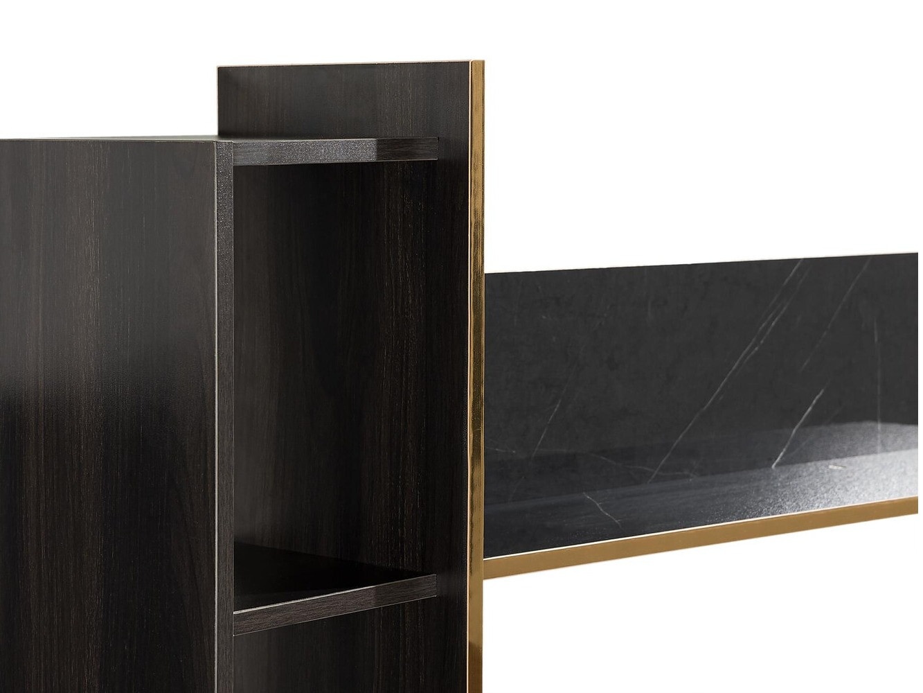 Conjunto de salón Springfield 270 (Negro + Dorado)