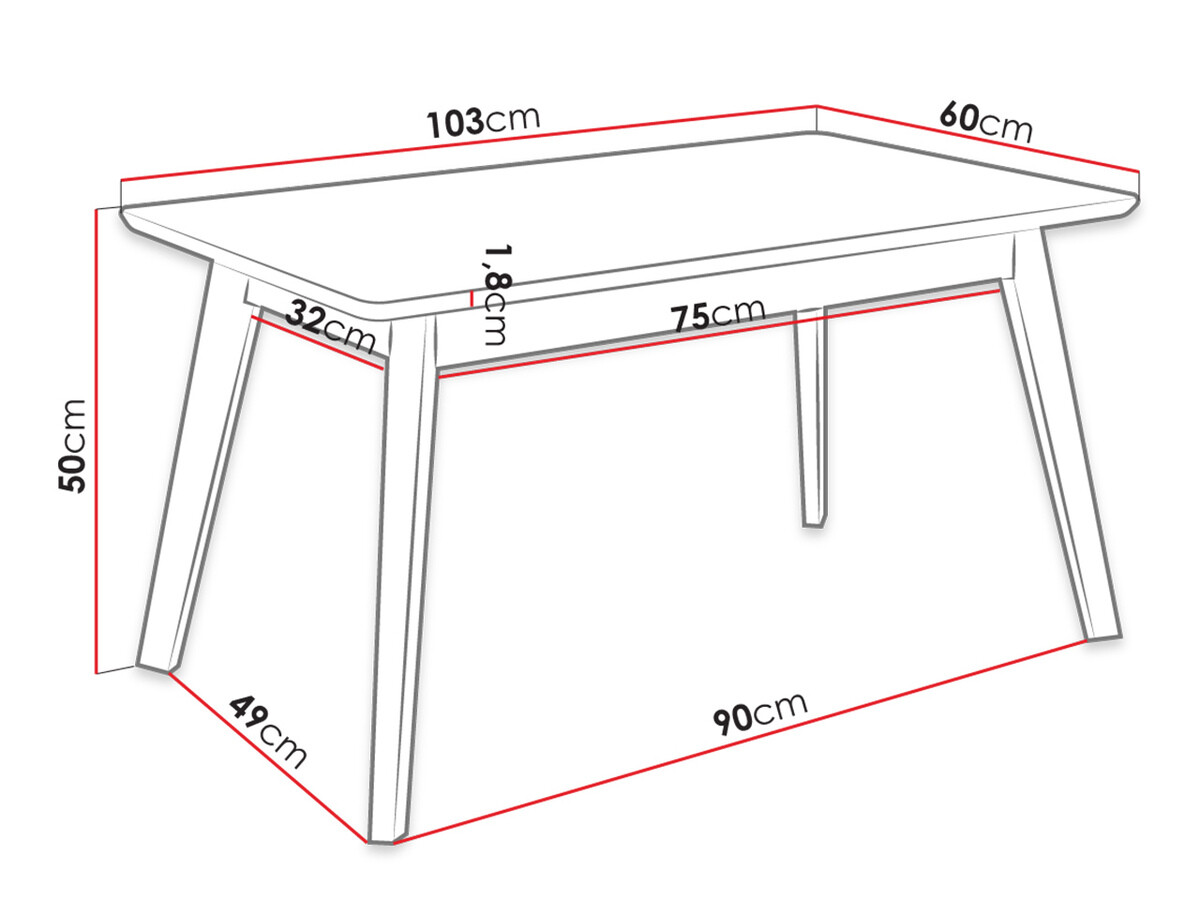 Mesa de centro Racine 116 (Marrón)