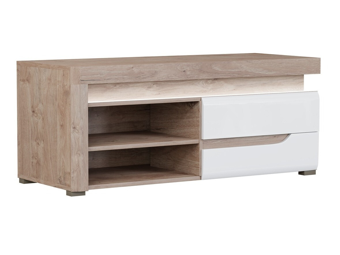 Mueble TV Revelmi 100 (Roble + Blanco brillante)
