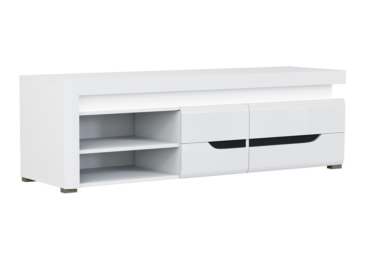 Mueble TV Revelmi 101 (Blanco brillante + Blanco)
