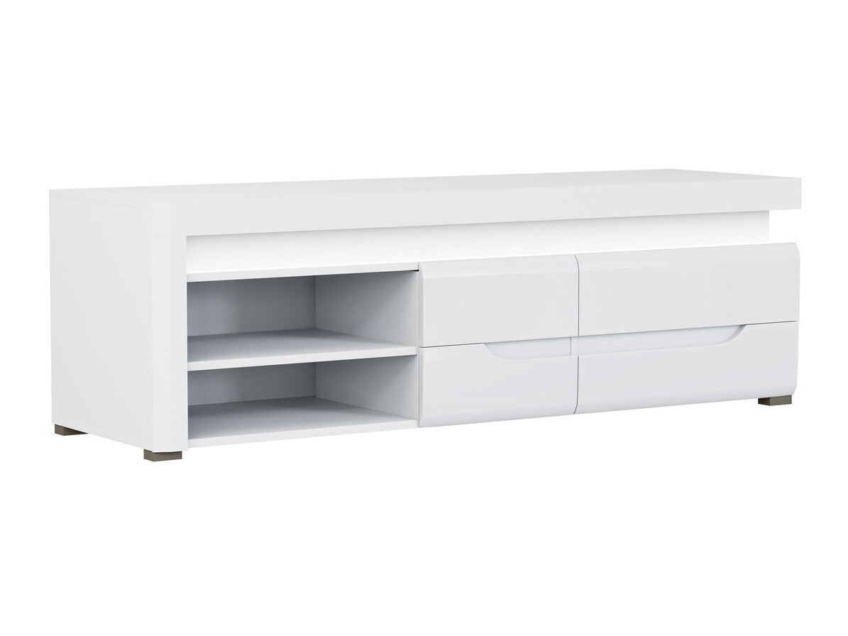 Mueble TV Revelmi 101 (Blanco brillante + Blanco)