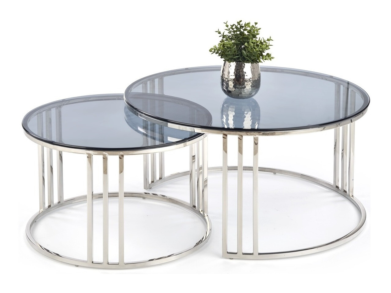 Conjunto mesa de centro Houston 1503 (Plata)