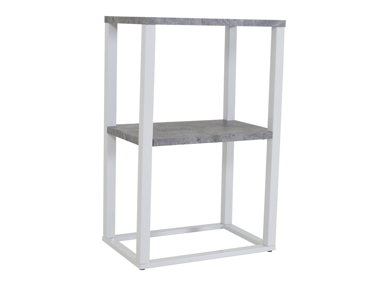 Mesa auxiliar Dallas 260 (Hormigón + Blanco)