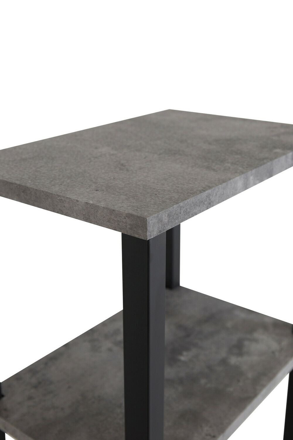 Mesa auxiliar Dallas 260 (Hormigón + Negro)