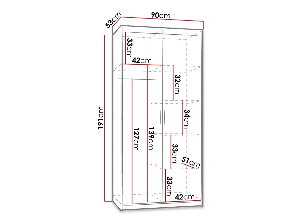 Armario Novduni 100 (Roble Sonoma)