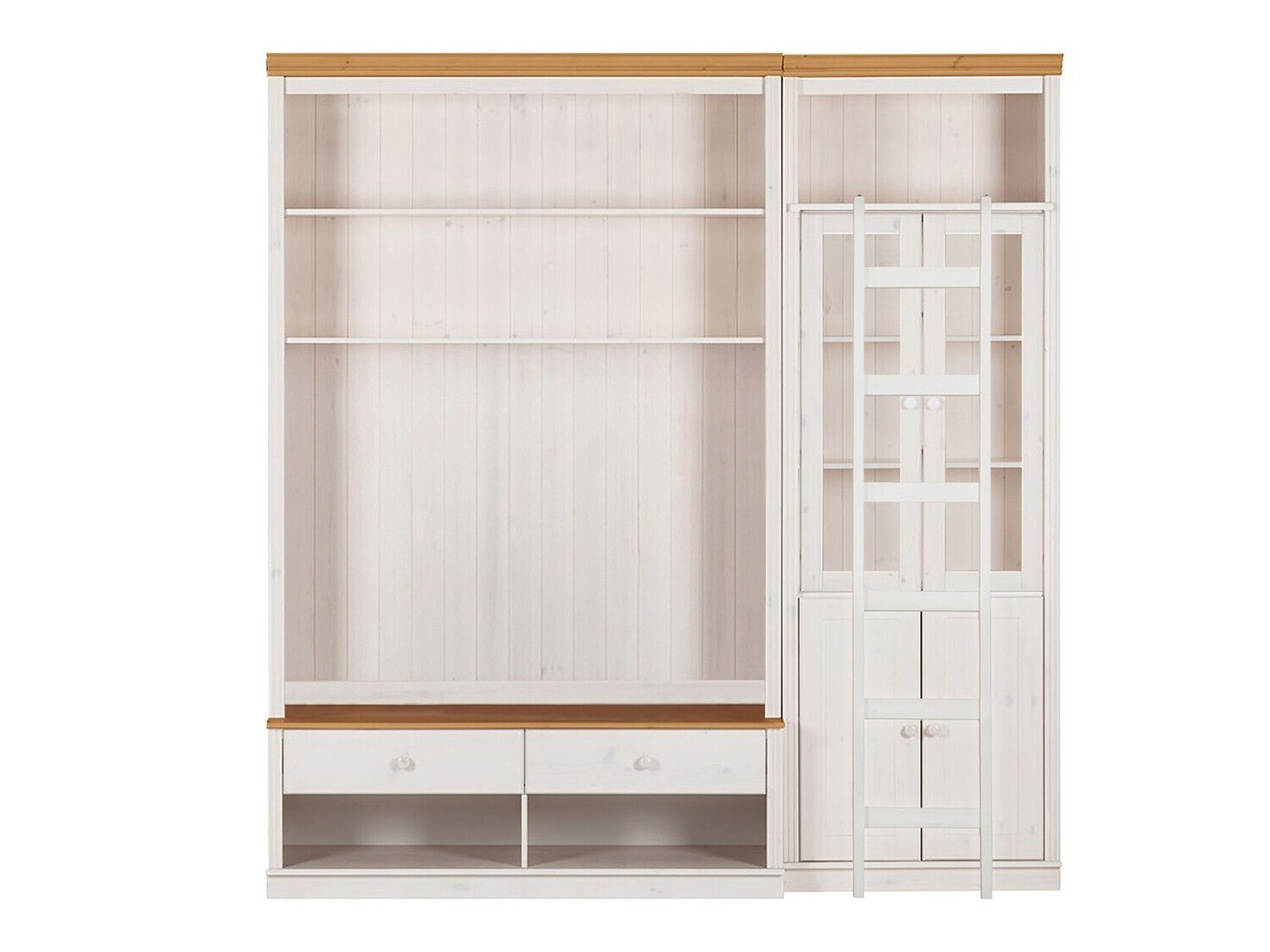 Conjunto de salón Saltoro 125 (Blanco + Miel de roble)