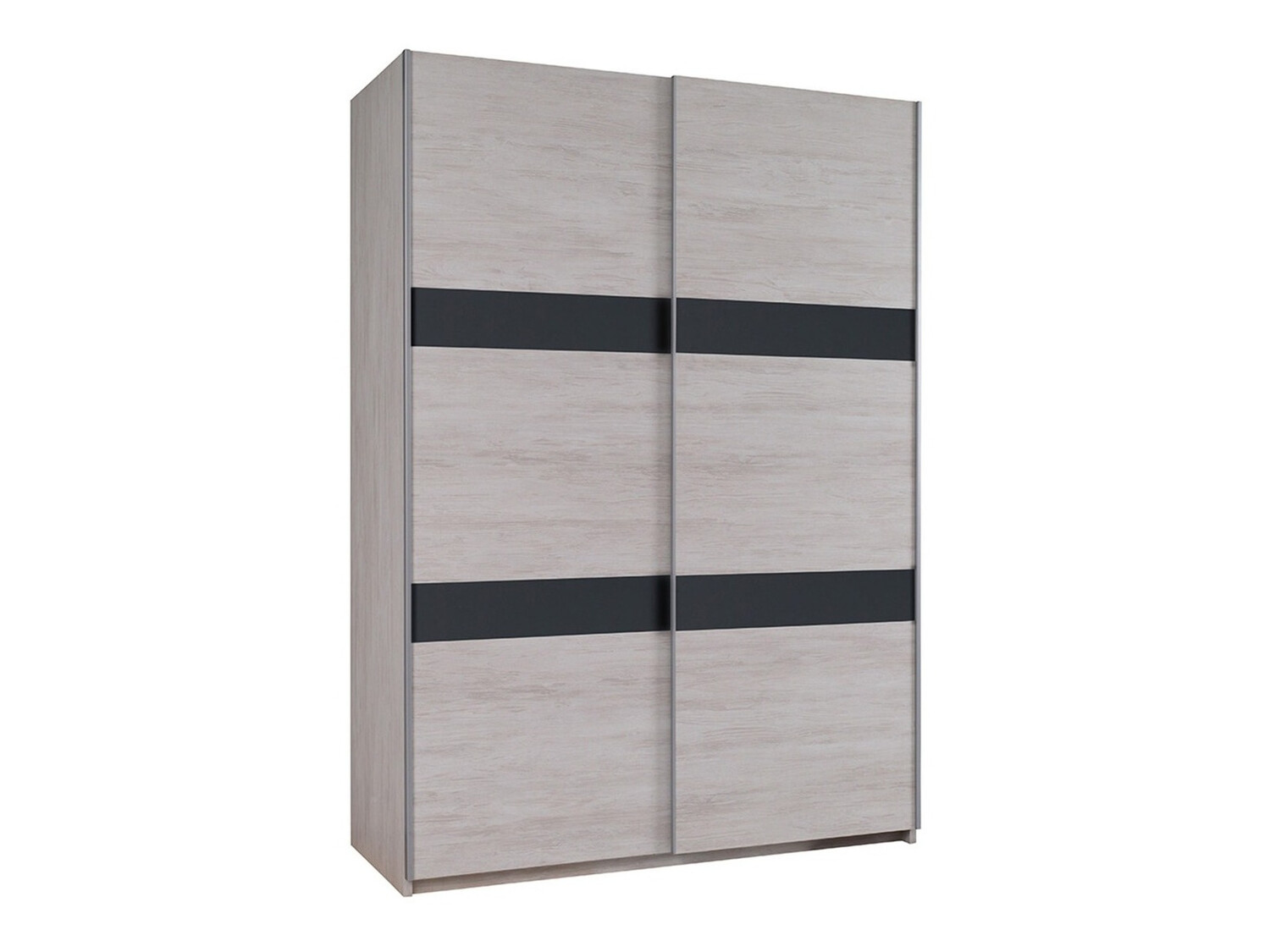 Armario Fivelbo 109 (Roble blanqueado + Grafito brillante)