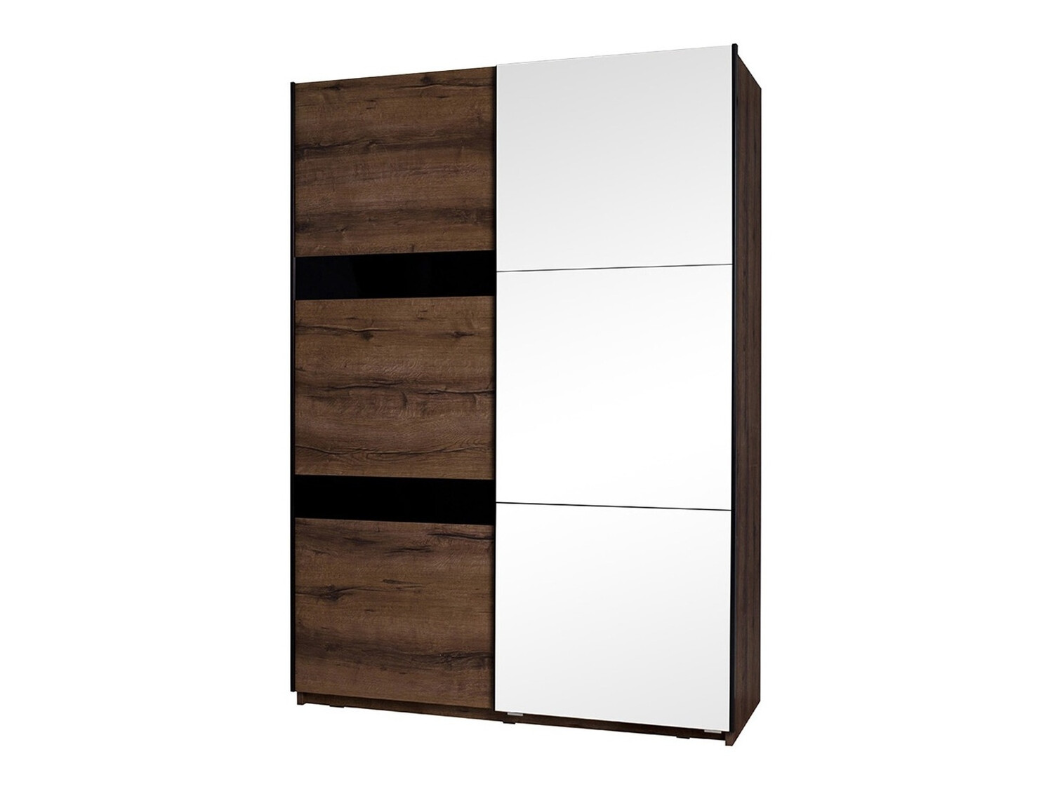 Armario Fivelbo 109 (Roble del Monastery + Negro brillante)